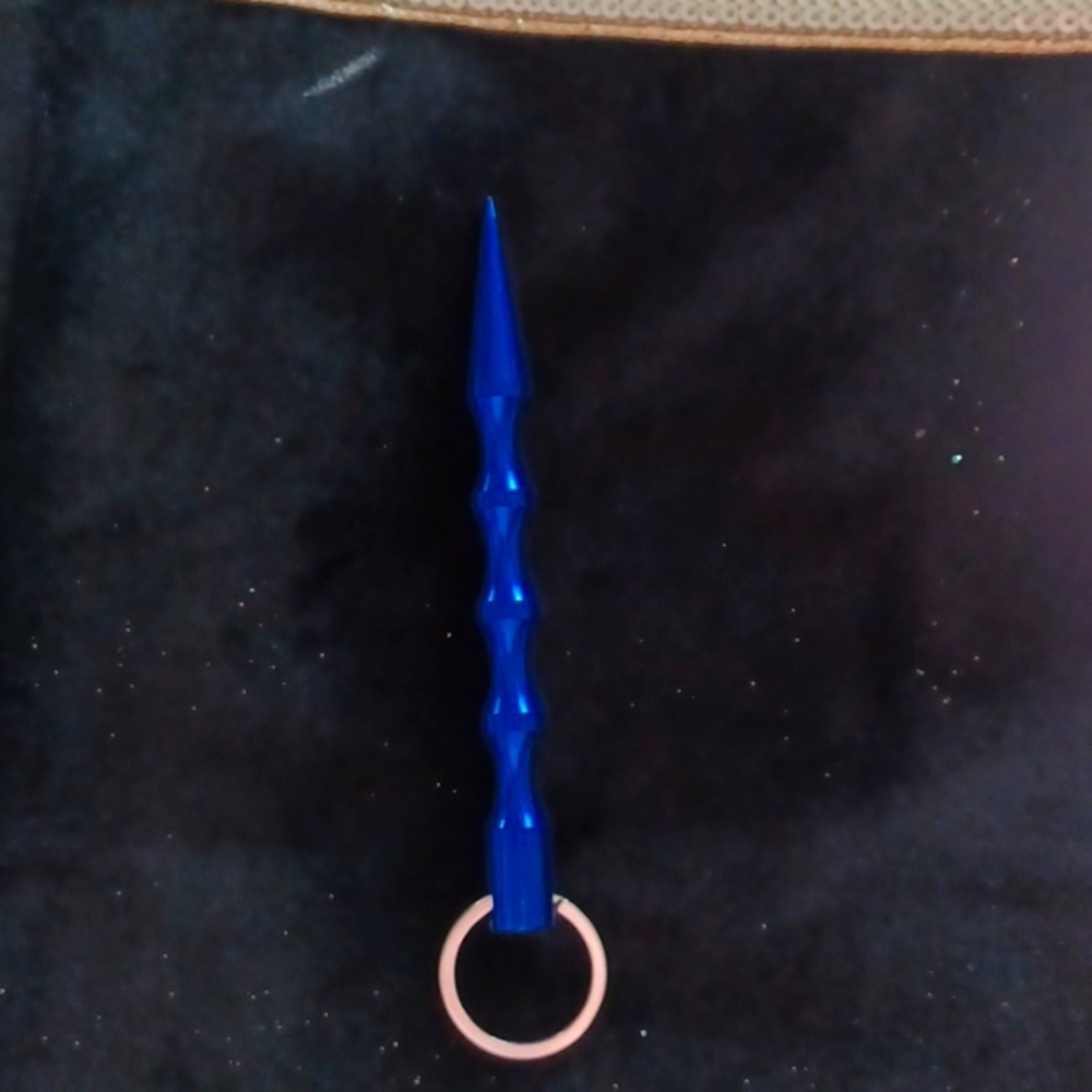Safety striker bolt keychain COBALT BLUE